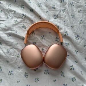 Apple Pink Over-Ear Headphones with Modern Design